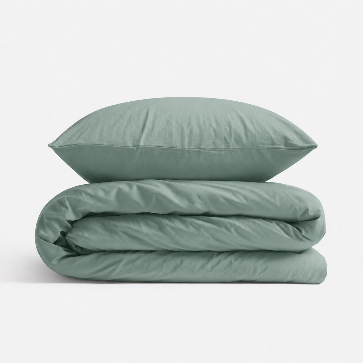 Cotton children's bedding set 2 pieces pillowcase 60x40 cm and duvet cover 135x100 cm - pastel green