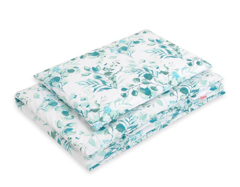 Baby cotton bedding set 2-pcs 135x100 cm- eucaliptus mint