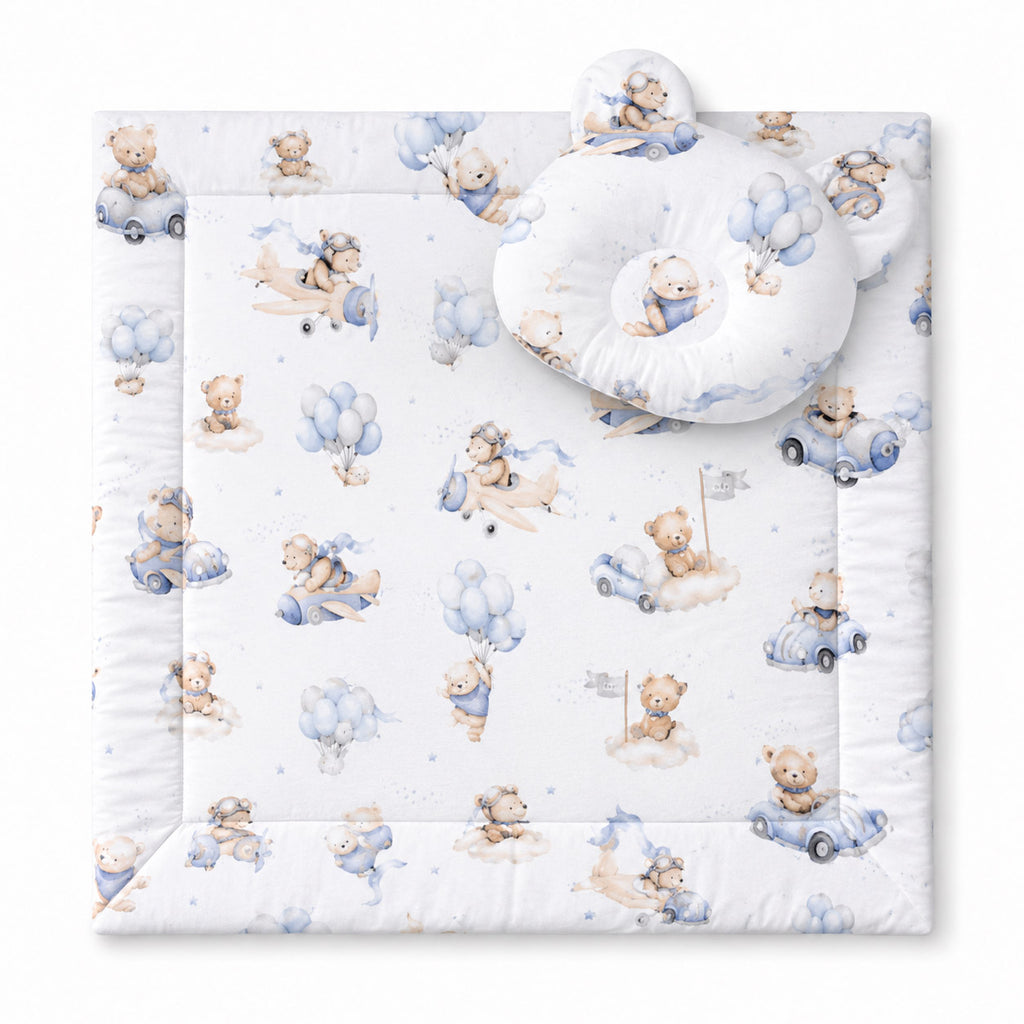 Duvet with pillow Teddy - 2pcs set - Blue Sky Bears