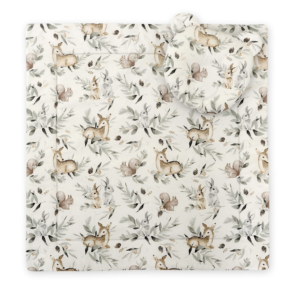 Duvet with pillow Teddy - 2pcs set - woodland olive