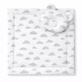 Duvet with pillow Teddy - 2pcs set - Clouds gray