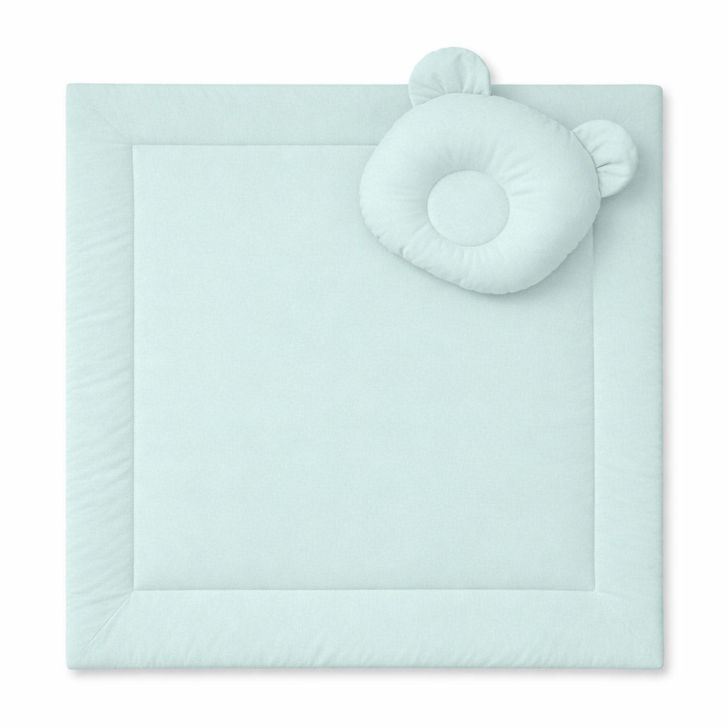 Blanket with pillow - 2pcs set - mint