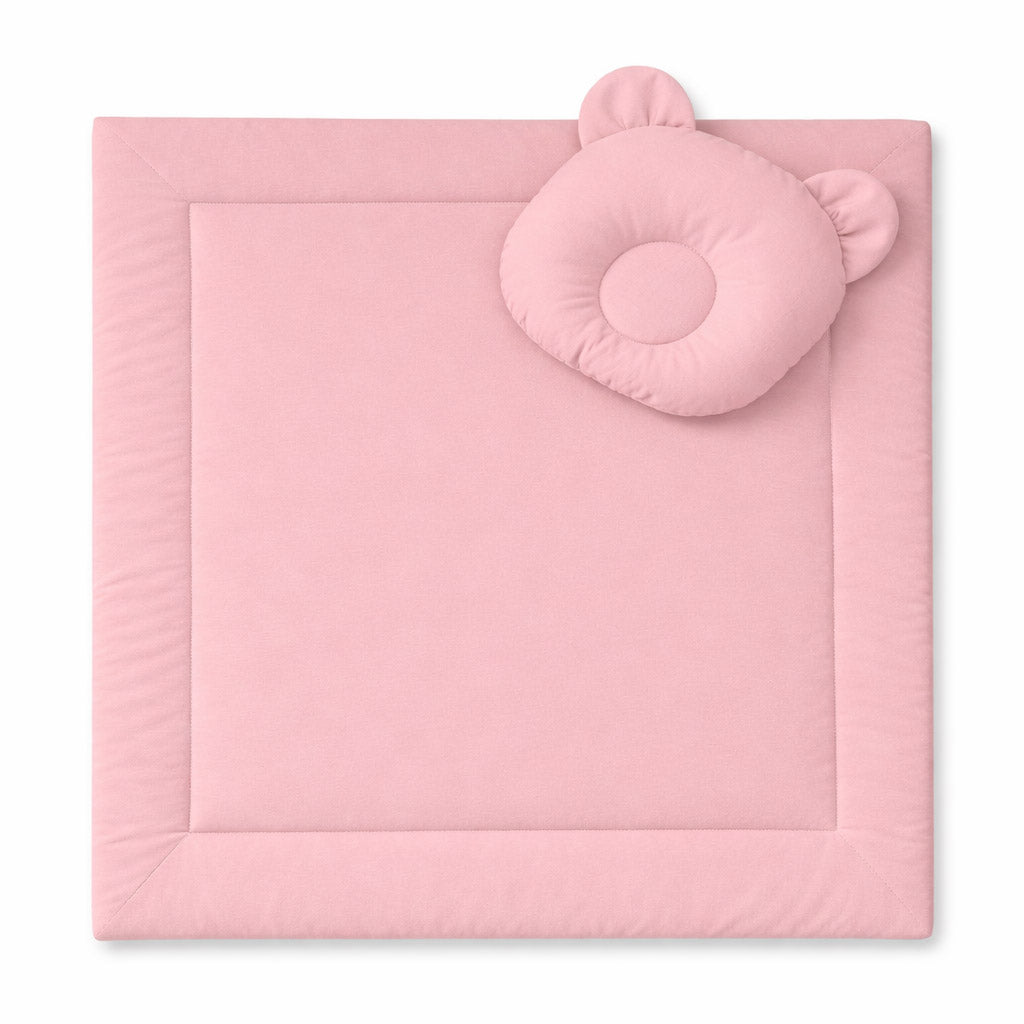 Blanket with pillow - 2pcs set - pastel pink