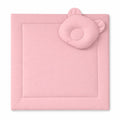 Blanket with pillow - 2pcs set - pastel pink
