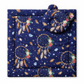 Duvet with pillow Teddy - 2pcs set - dream catchers dark blue