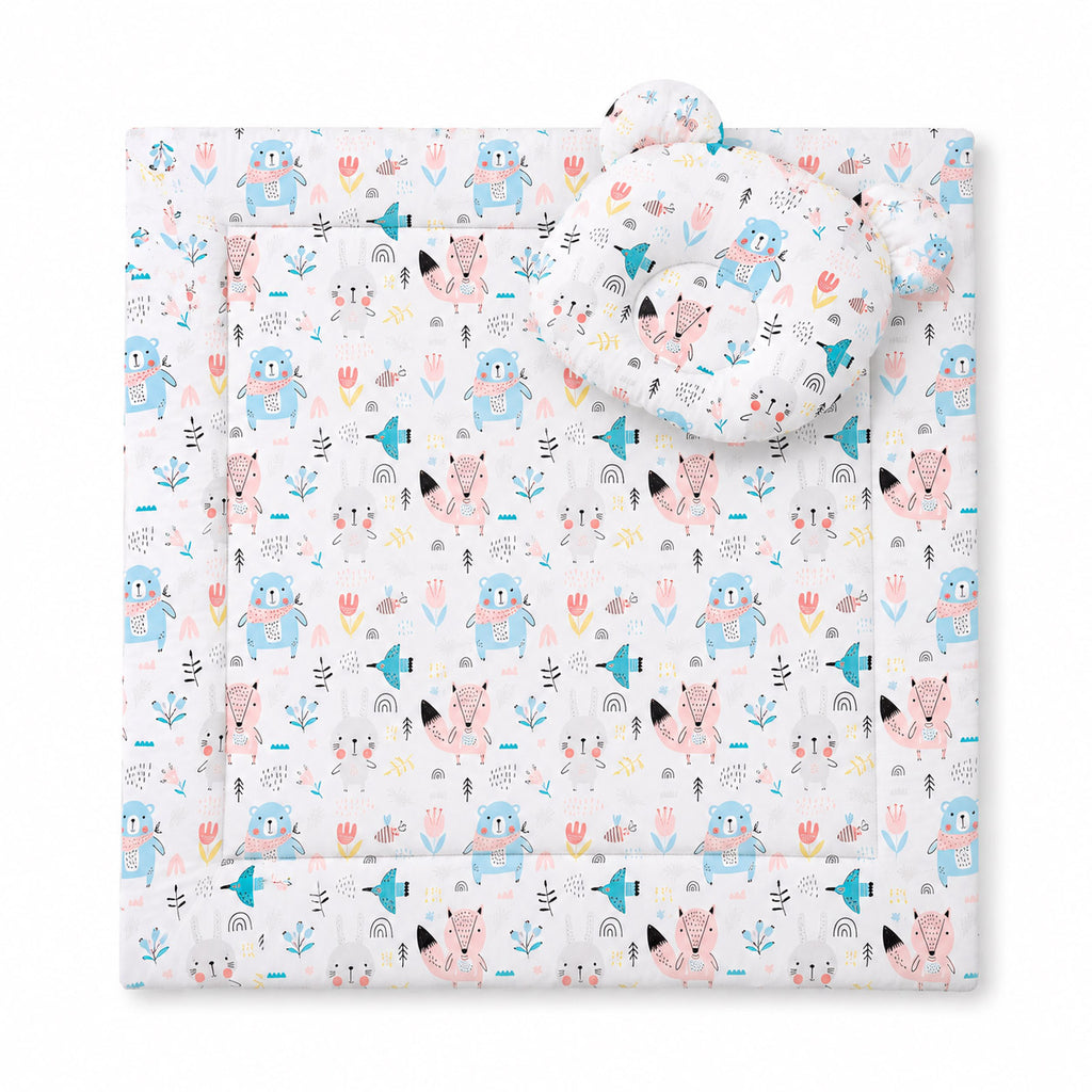 Duvet with pillow Teddy - 2pcs set - blue teddy bears