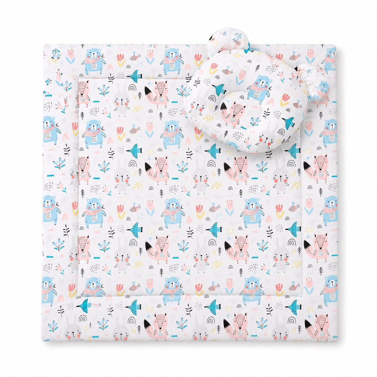 Duvet with pillow Teddy - 2pcs set - blue teddy bears