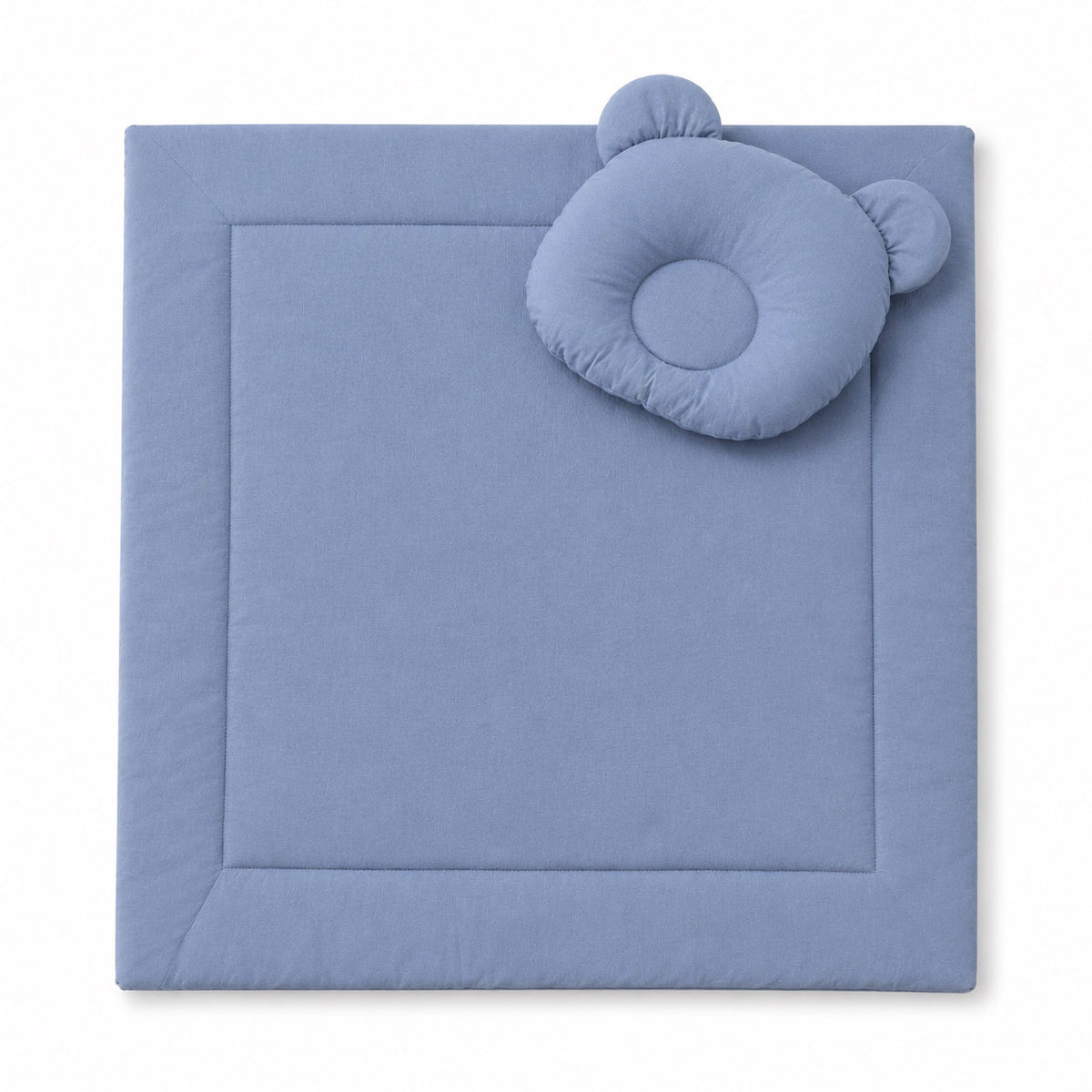 Blanket with pillow - 2pcs set - pastel blue