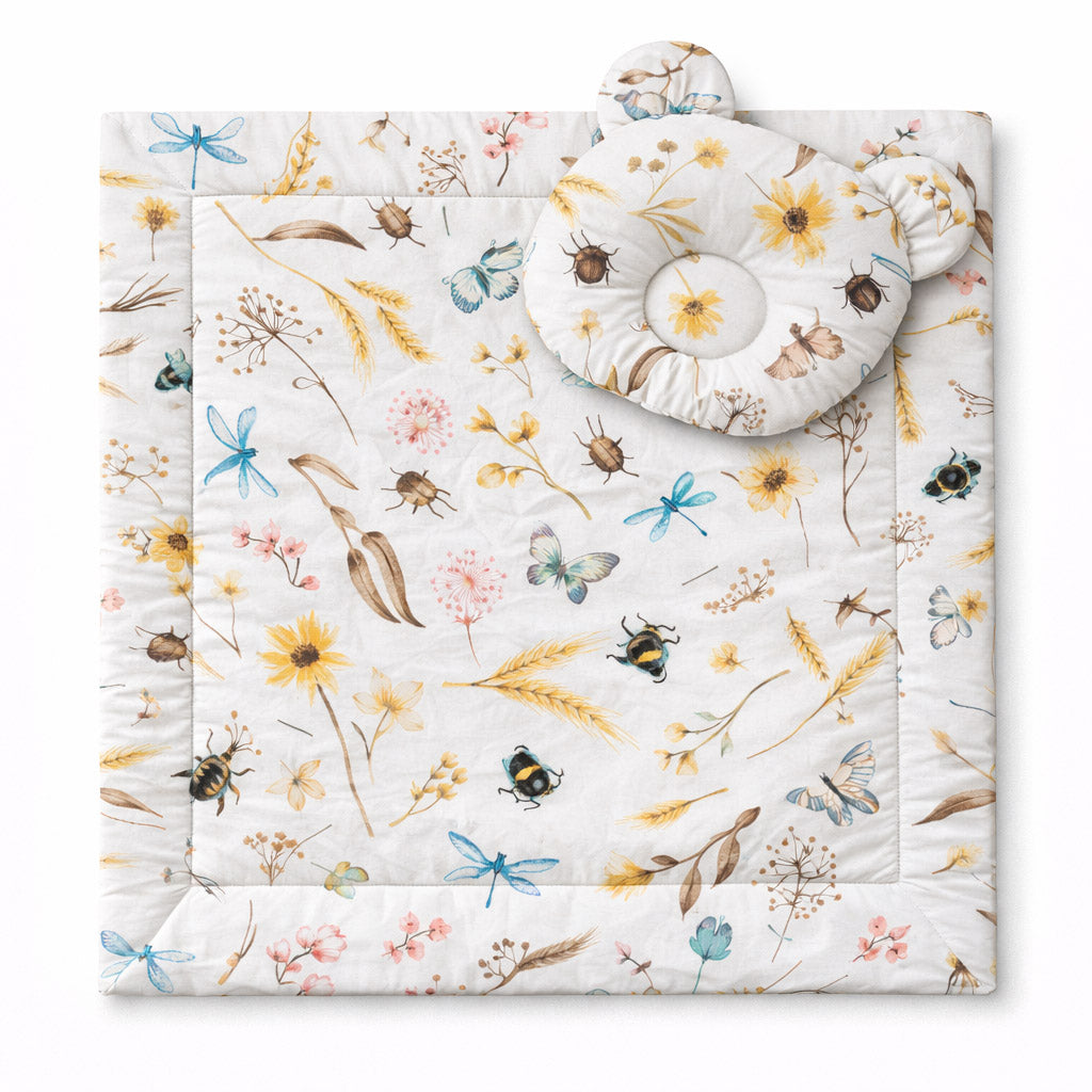 Duvet with pillow Teddy - 2pcs set - Summer meadow