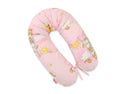 Cotton pillowcase for pregnancy pillow Longer - Pink teddy bears