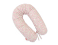 Cotton pillowcase for pregnancy pillow Longer - Little pink flowers