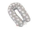Cotton pillowcase for pregnancy pillow Longer - Grey owls