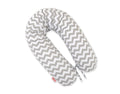 Cotton pillowcase for pregnancy pillow Longer - Chevron grey