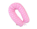 Cotton pillowcase for pregnancy pillow Longer - Dots on pink