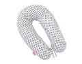 Cotton pillowcase for pregnancy pillow Longer - Black dots