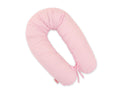 Cotton pillowcase for pregnancy pillow Longer - Pink strips