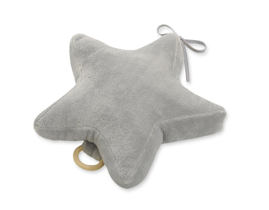 Baby music box star - grey