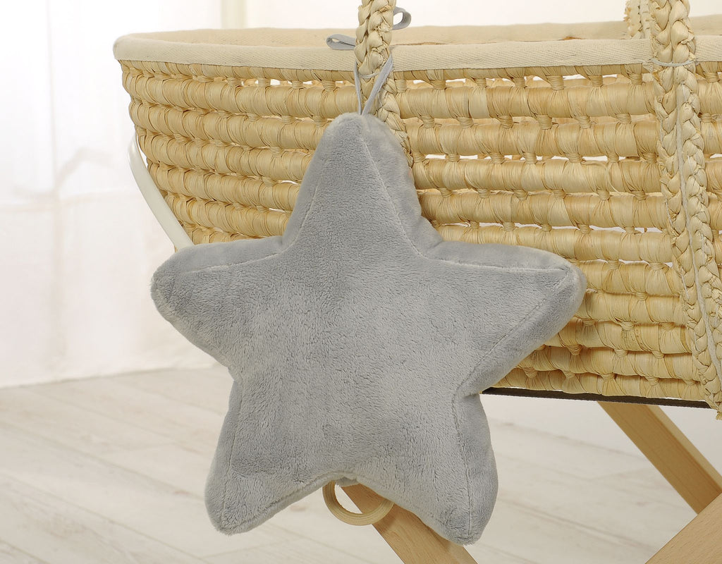 Baby music box star - grey
