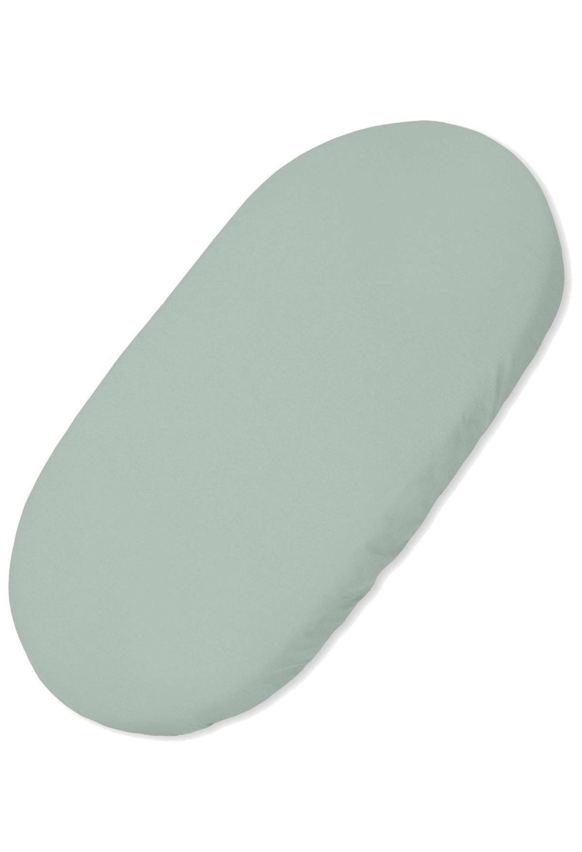 Sheet made of cotton for for prams, moses basket mattress 75x35 cm - pastel green