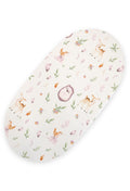 Sheet made of cotton for for prams, moses basket mattress 75x35 cm - forest softness