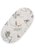 Sheet made of cotton for for prams, moses basket mattress 75x35 cm - Brown birds