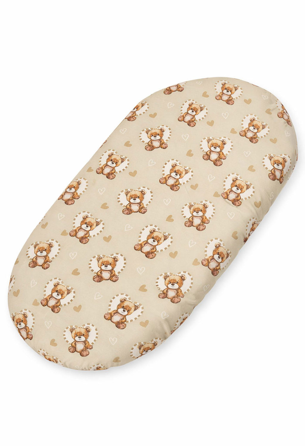 Sheet made of cotton for for prams, moses basket mattress 75x35 cm - Teddy love