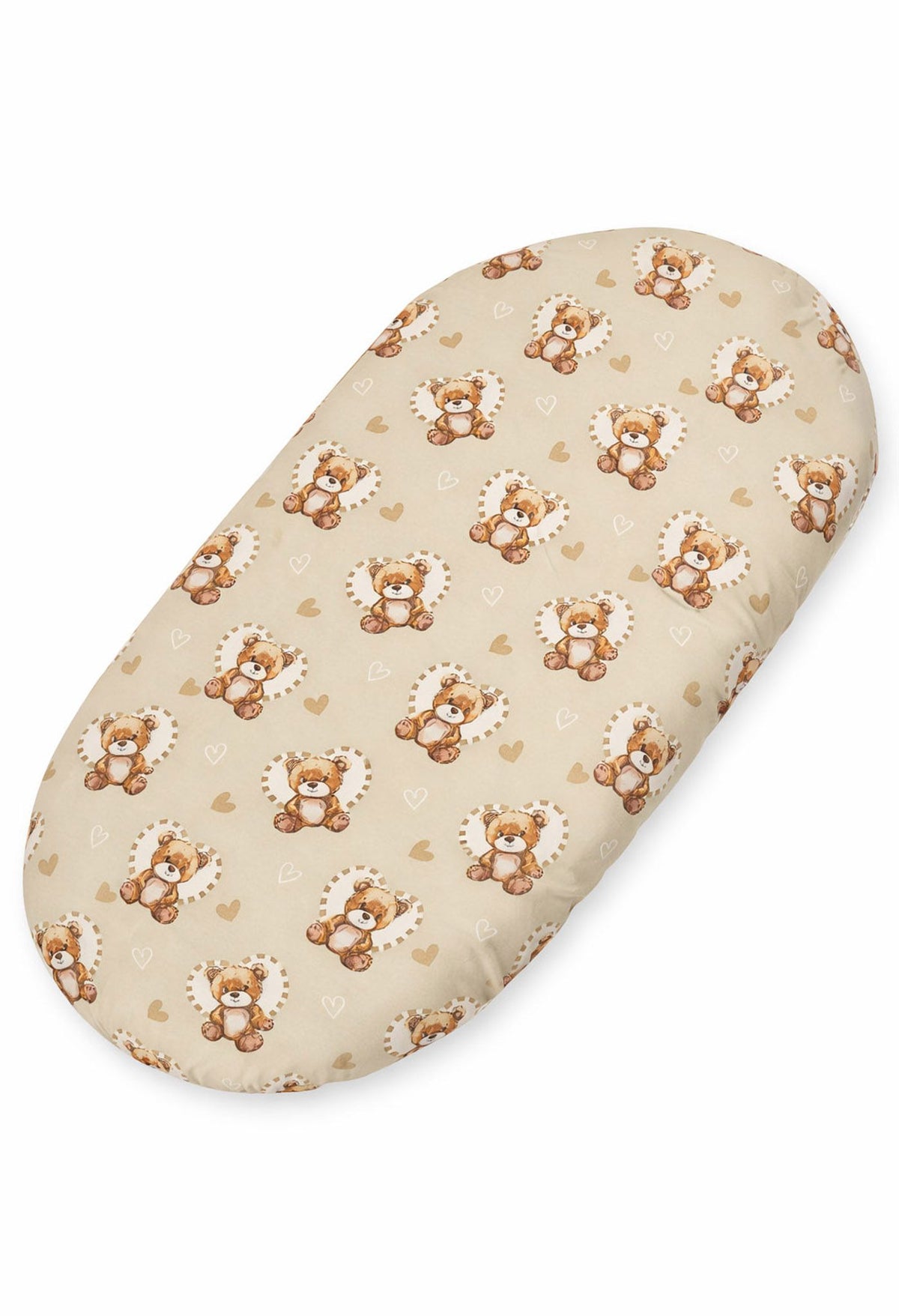 Sheet made of cotton for for prams, moses basket mattress 75x35 cm - Teddy love