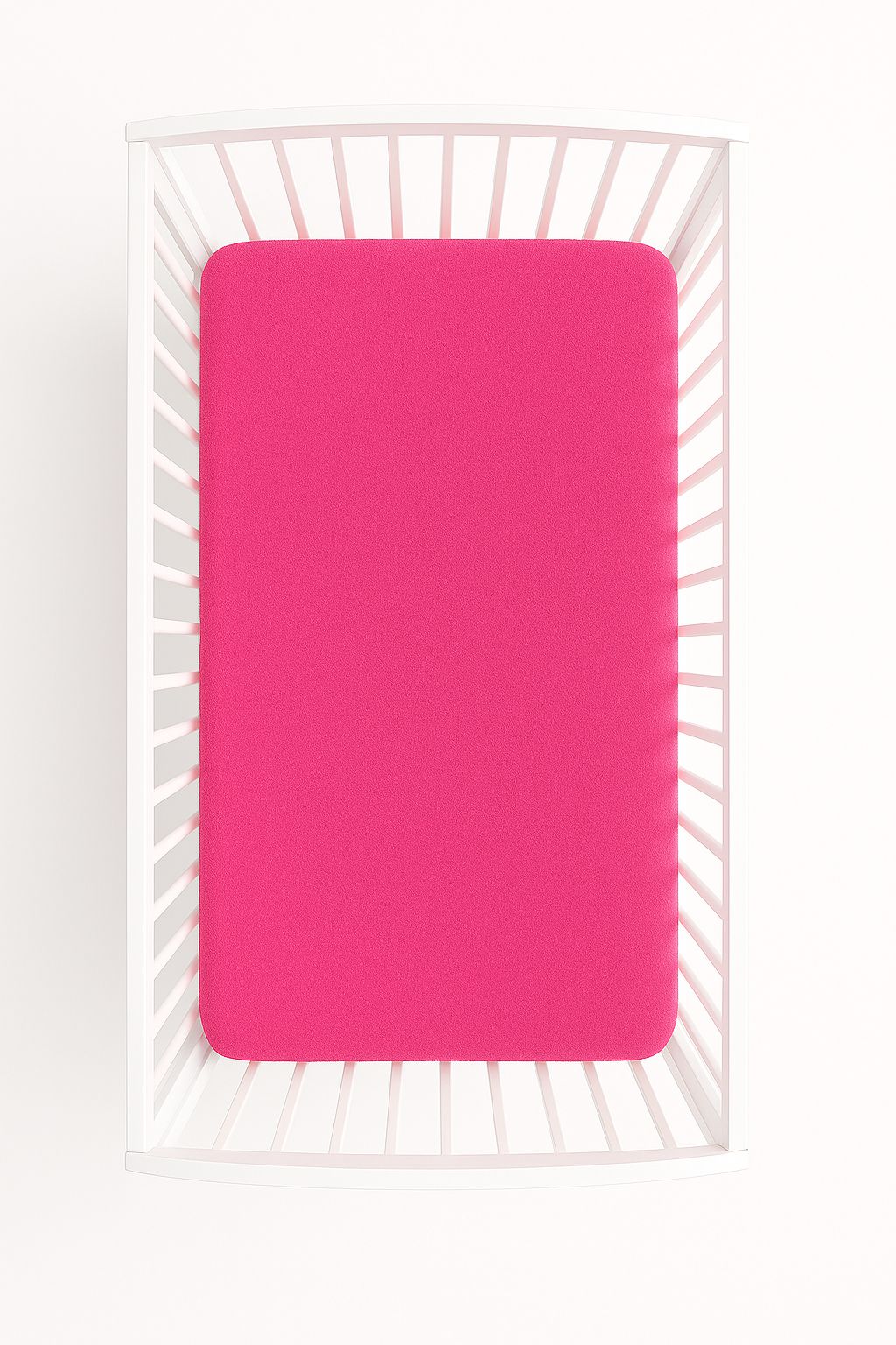Fitted Terry Sheet 120x60 cm - dark pink