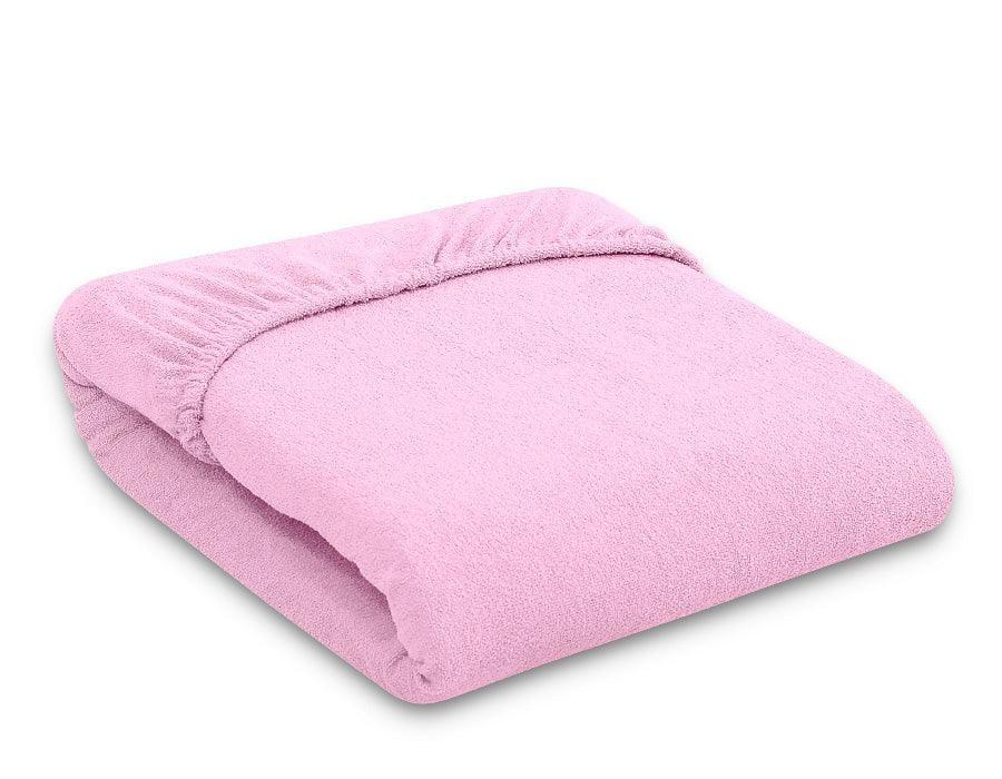 Fitted Terry Sheet 120x60 cm - Pink