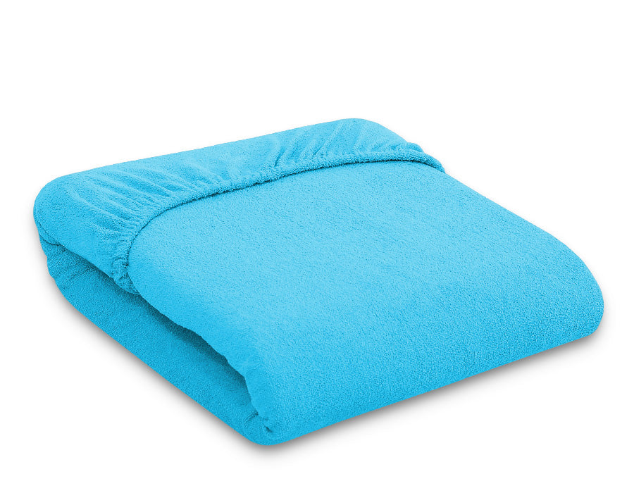 Fitted Terry Sheet 120x60 cm - Turquoise