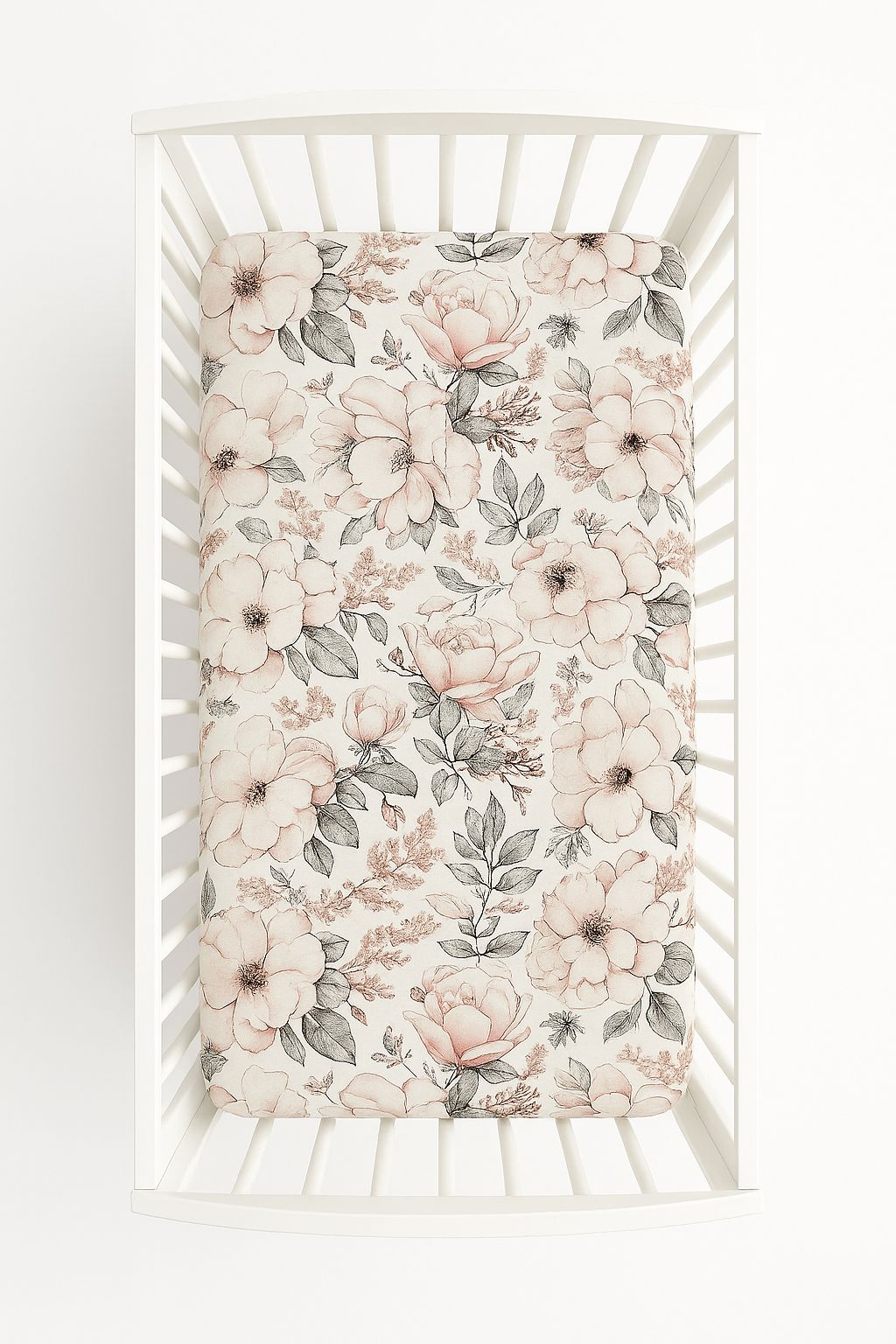 Sheet made of cotton 120x60cm - sepia roses