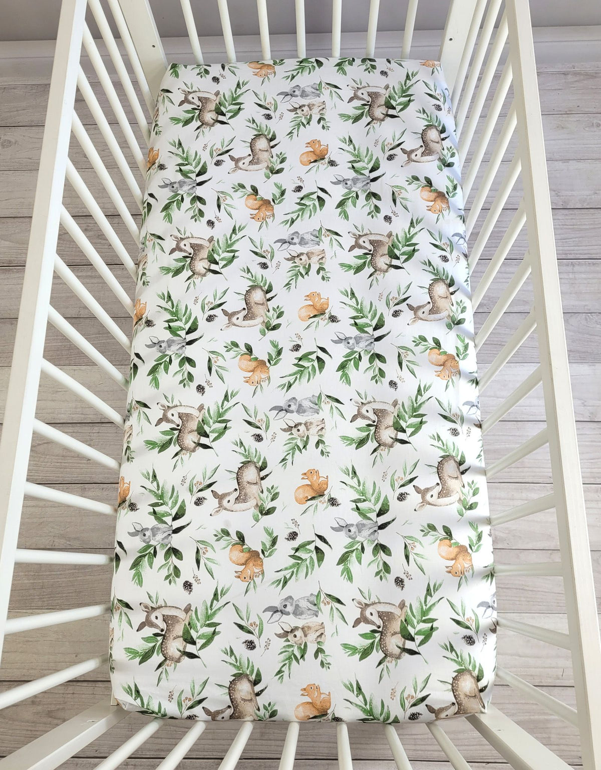 Sheet made of cotton 120x60cm - woodland green