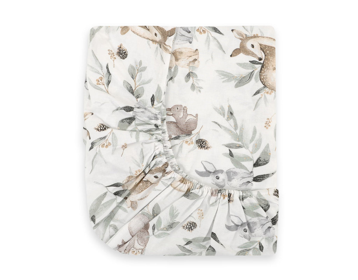 Sheet made of cotton 120x60cm - woodland olive