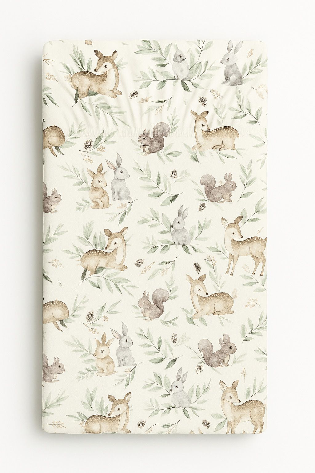 Sheet made of cotton 120x60cm - woodland olive