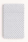 Sheet made of cotton 140x70cm - white with black dots
