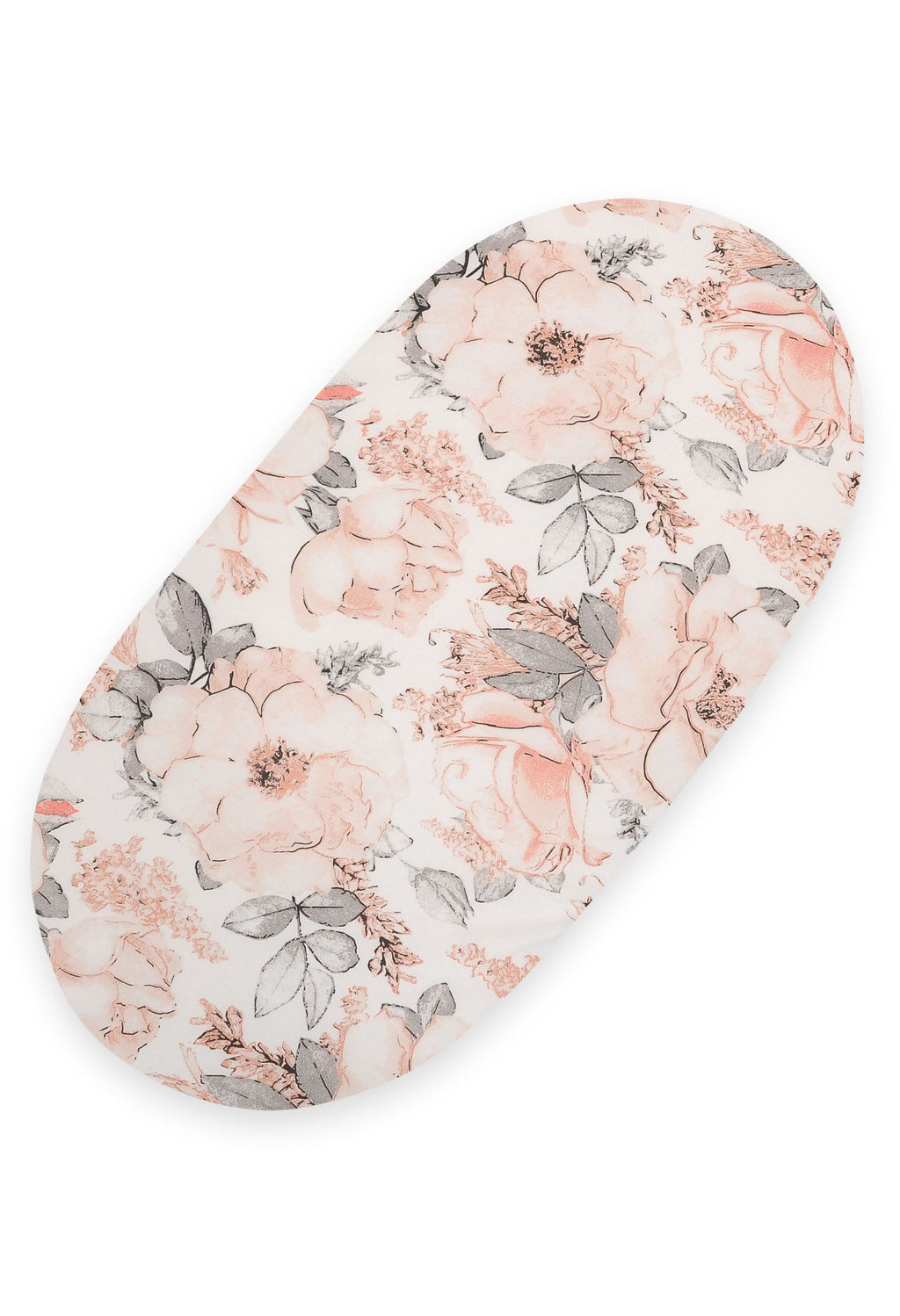 Sheet made of cotton for for prams, moses basket mattress 75x35 cm - Sepia roses