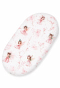 Sheet made of cotton for for prams, moses basket mattress 75x35 cm - Blossom Fairies