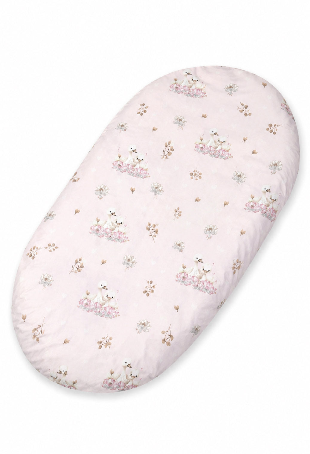 Sheet made of cotton for for prams, moses basket mattress 75x35 cm - Little Swans