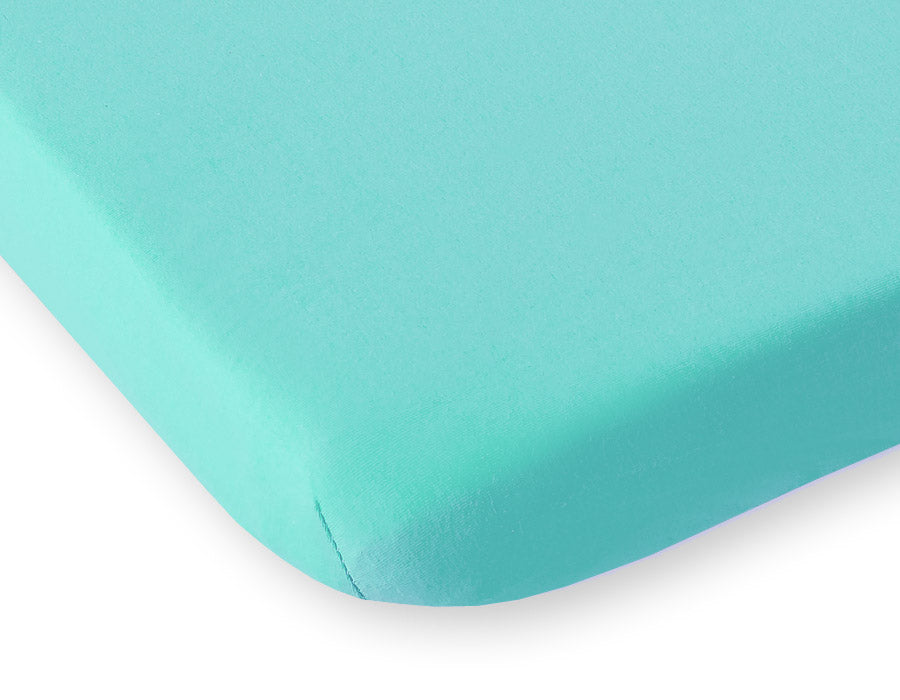 Sheet made of cotton jersey 120x60cm - mint