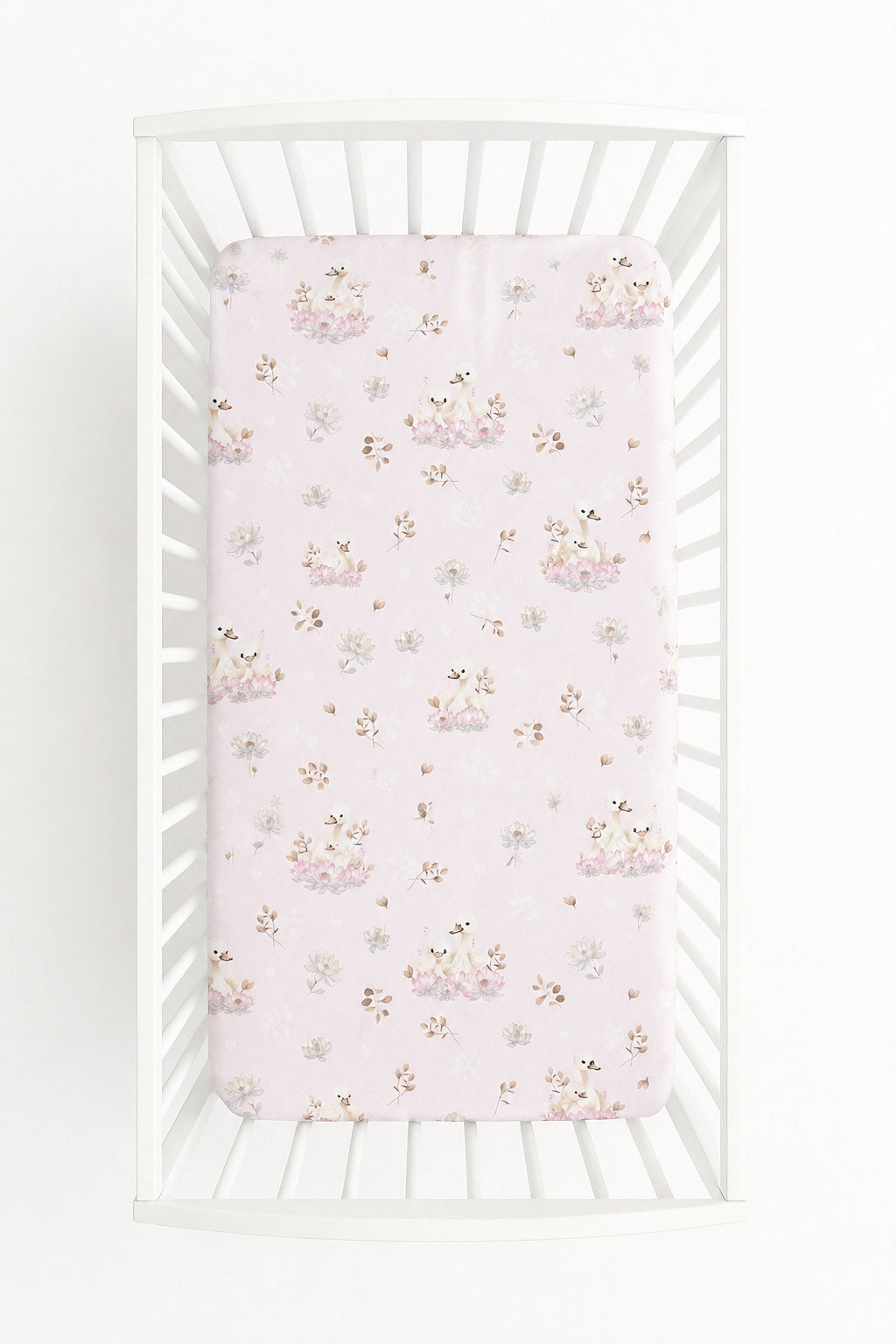 Sheet made of cotton 120x60cm - Little Swans