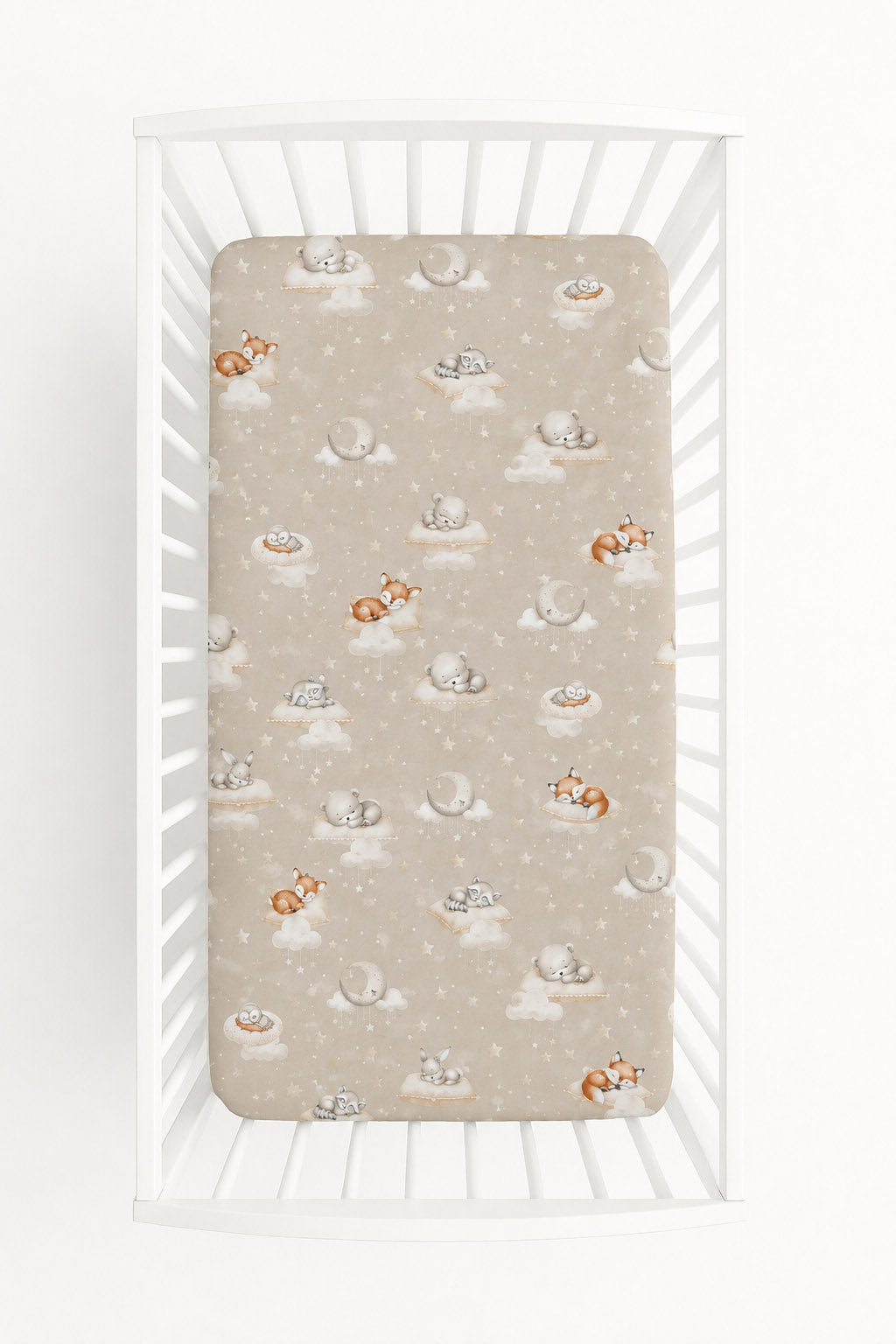 Sheet made of cotton 120x60cm - Twinkle Woodland