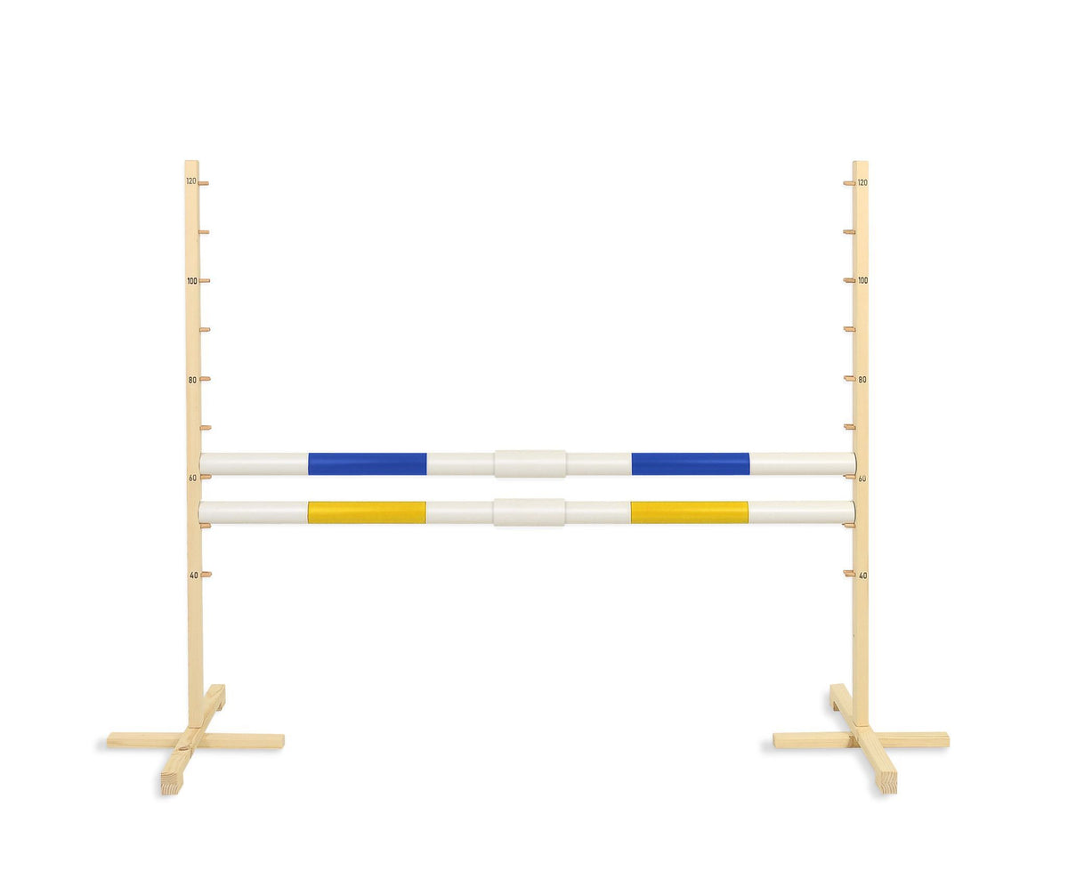 Jumping obstacle for Hobby Horse 160 cm with two bars 50mm - blue