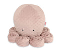 Cuddly octopus big - pastel pink - polka dot minky