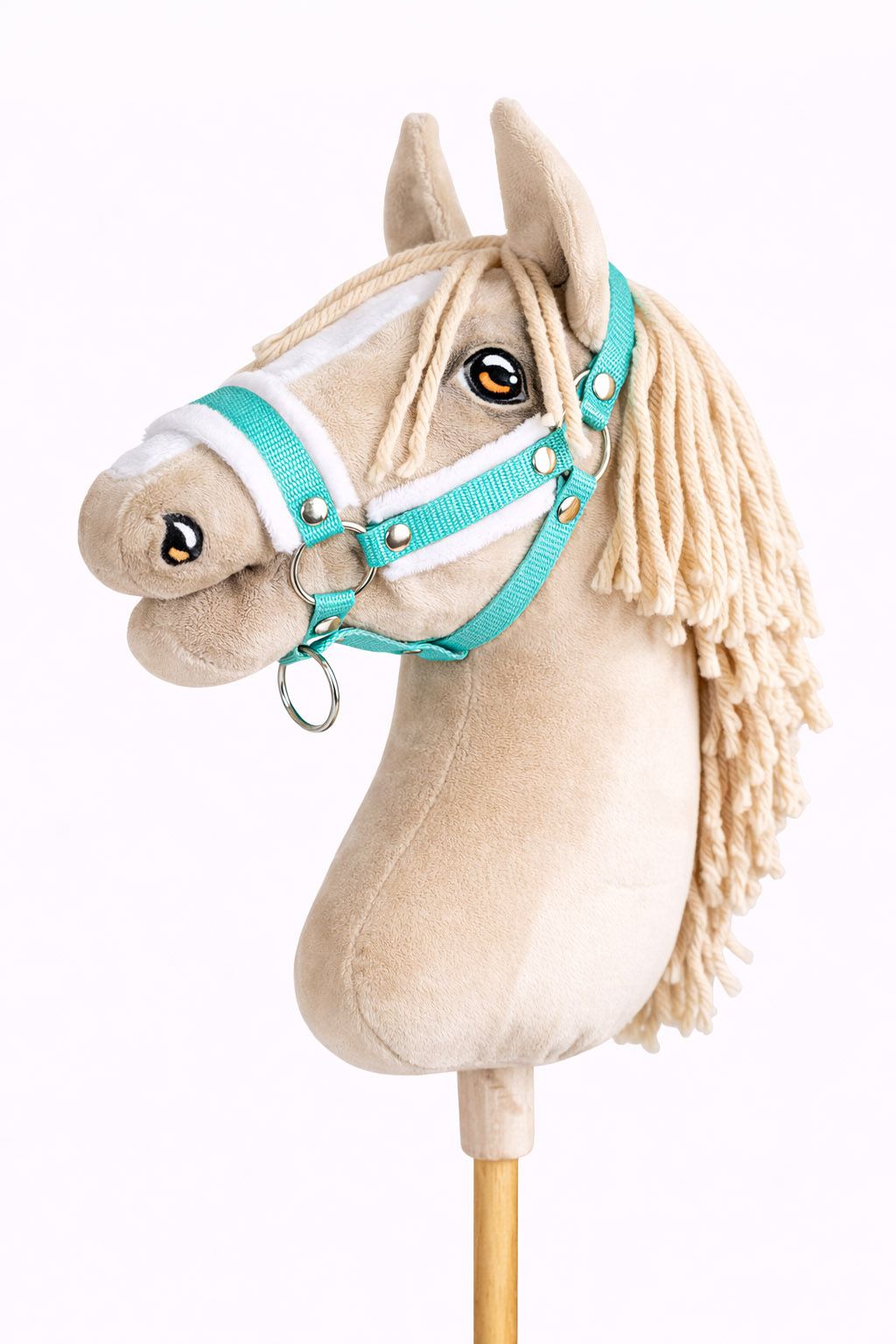 The adjustable halter for Hobby Horse A3 - mint with white furry