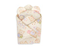Doll's swaddling cone with pillow - teddy bear family