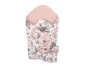 Baby nest 2in1 with stiffening with bow - sepia roses