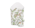 Baby nest 2in1 with stiffening with bow - woodland green