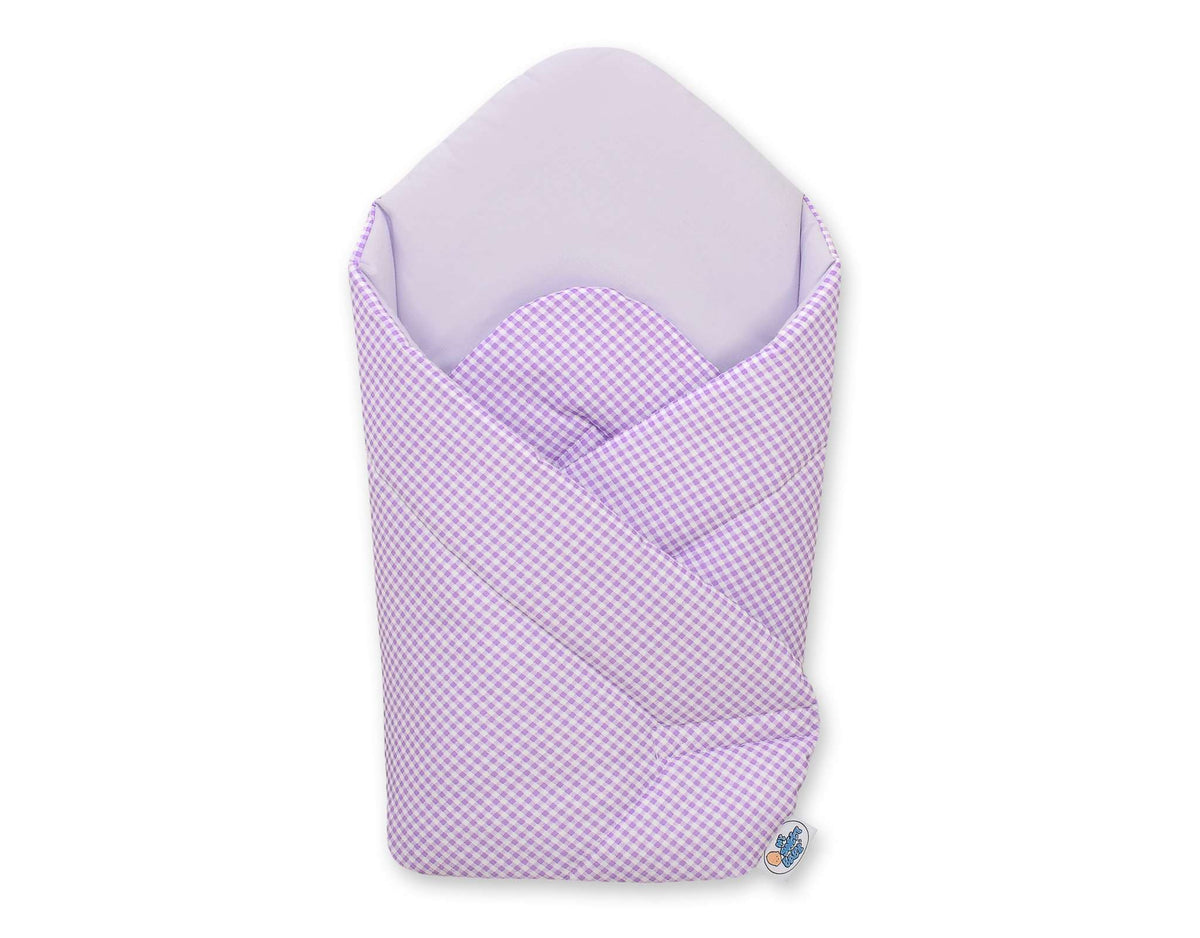 Baby nest with stiffening- Bear with bow lilac