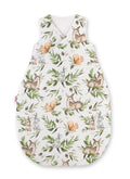 Cotton sleeping bag for children, size M, 3-12 months, TOG 2.5, all-season - woodland green