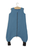 Muslin baby sleeping bag with legs XL 2-4 years for summer TOG 1.0 - pastel blue